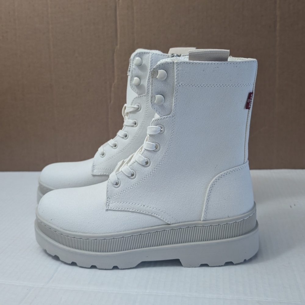 Levi's Womens Eliana Neo Canvas Fashion Platform Boot Size 8 NWOT - Picture 3 of 7